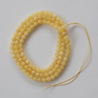 Bernsteinmala honig/opak 6 mm